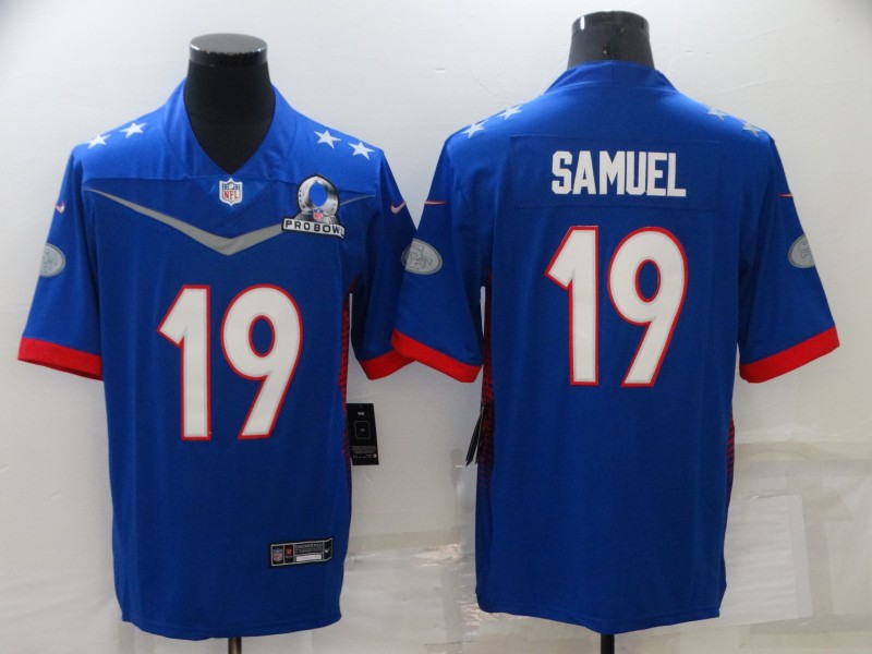 Men San Francisco 49ers #19 Samuel Blue Nike 2022 All star Pro bowl Limited NFL Jersey->minnesota vikings->NFL Jersey